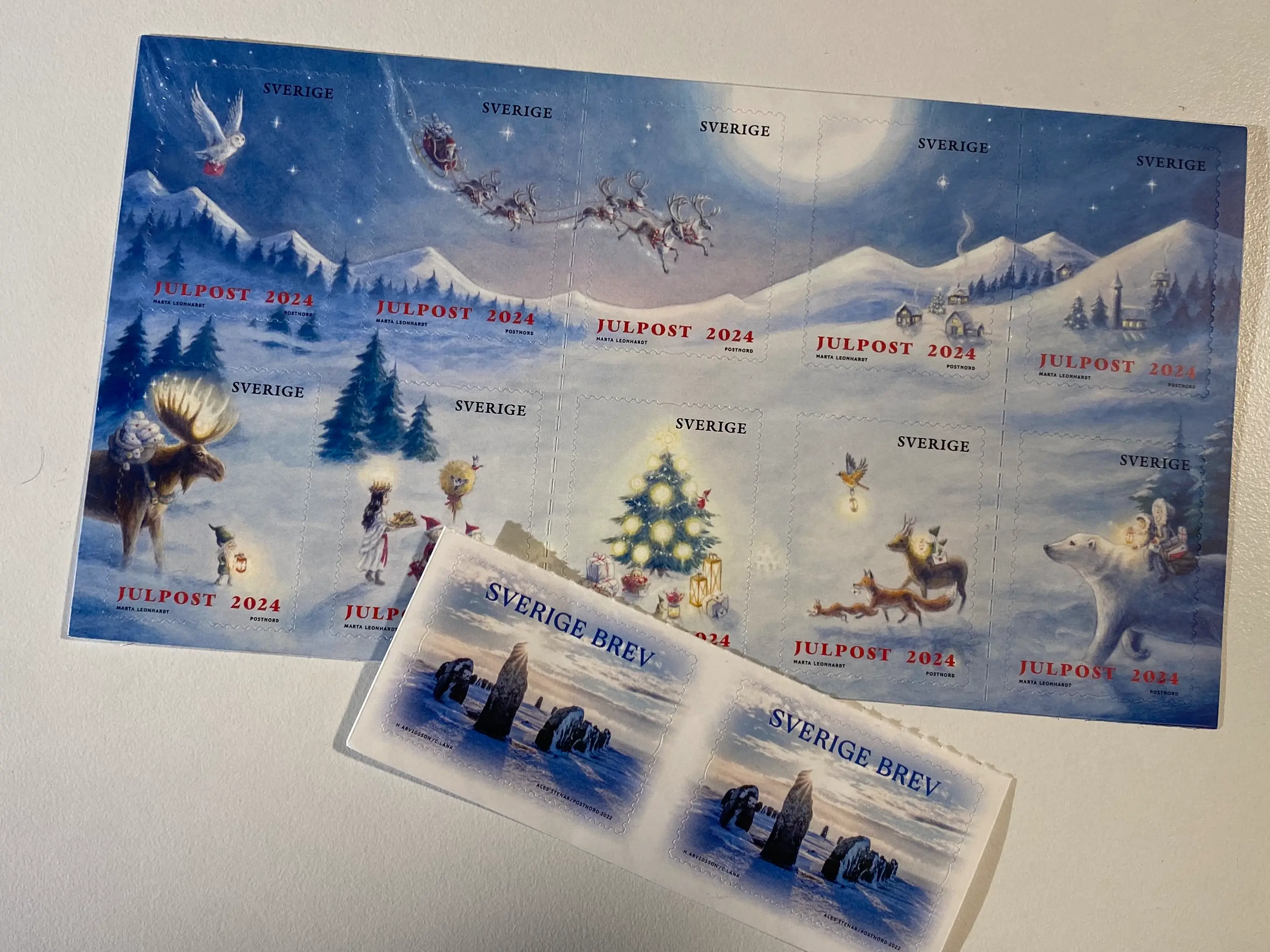 クリスマスシーズンの切手はかわいい