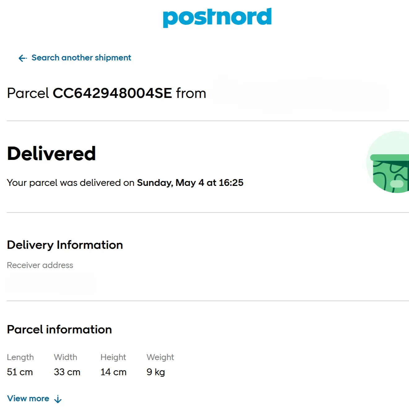 追跡用URLのスクリーンショット