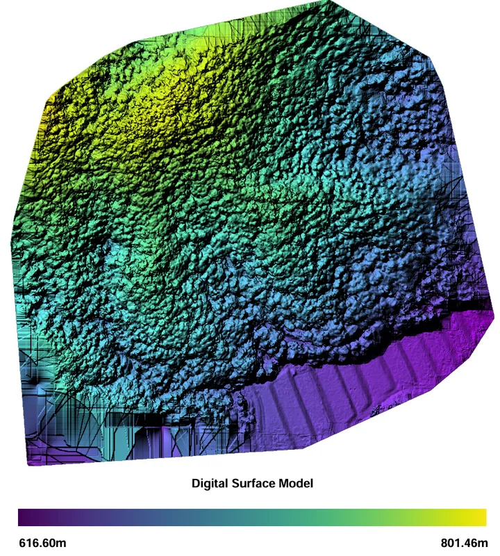 標高カラーマップ
